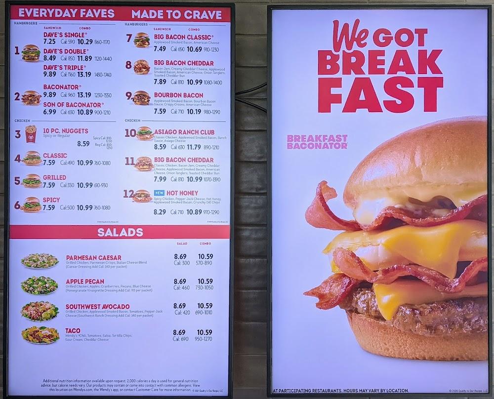 Wendy's Menu image 1